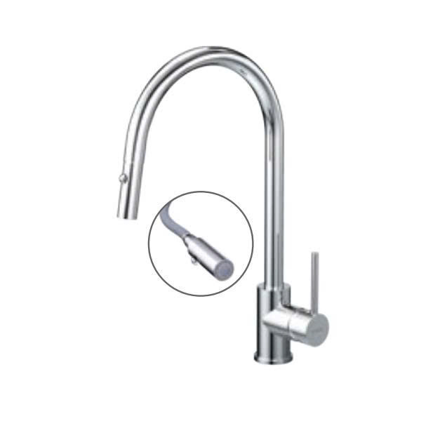 Vòi bếp dây rút lạnh Caesar K079C