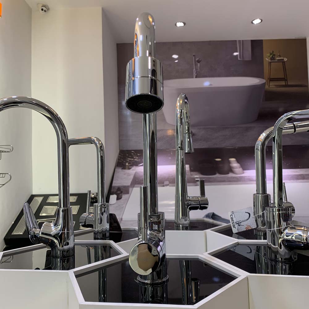 Vòi bếp nóng lạnh Caesar K325C 3 chế độ xả