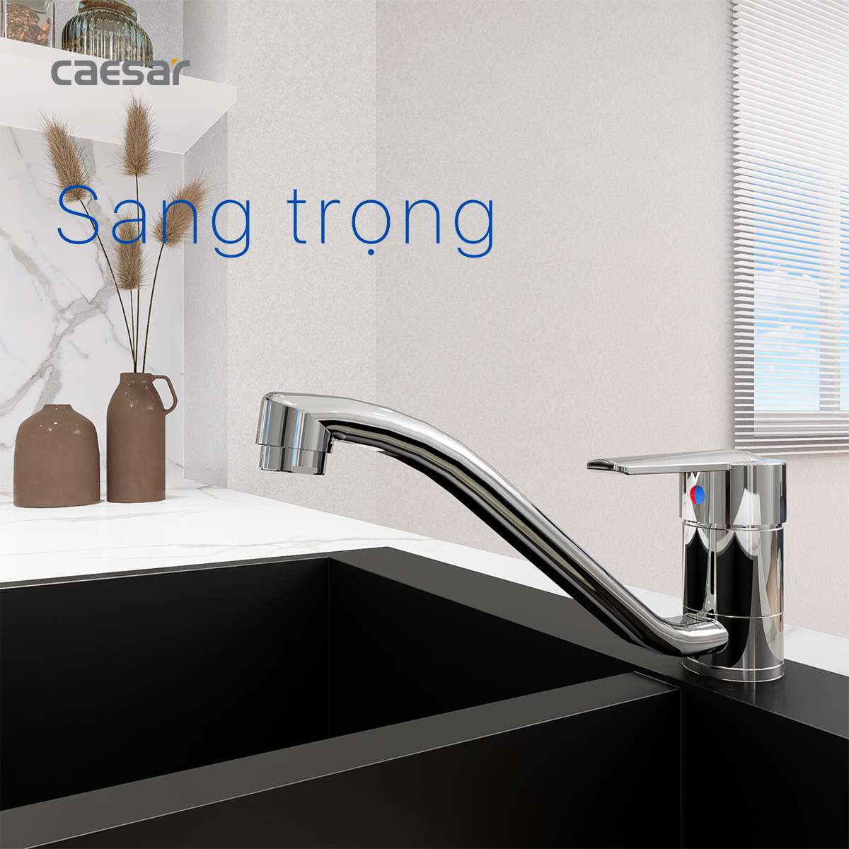 Vòi bếp nóng lạnh Caesar K375C