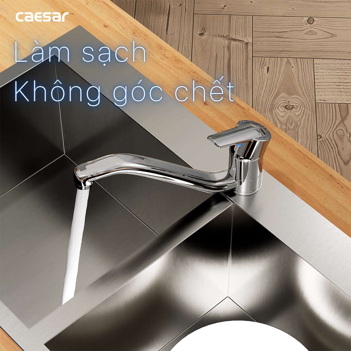 Vòi bếp nóng lạnh Caesar K375C