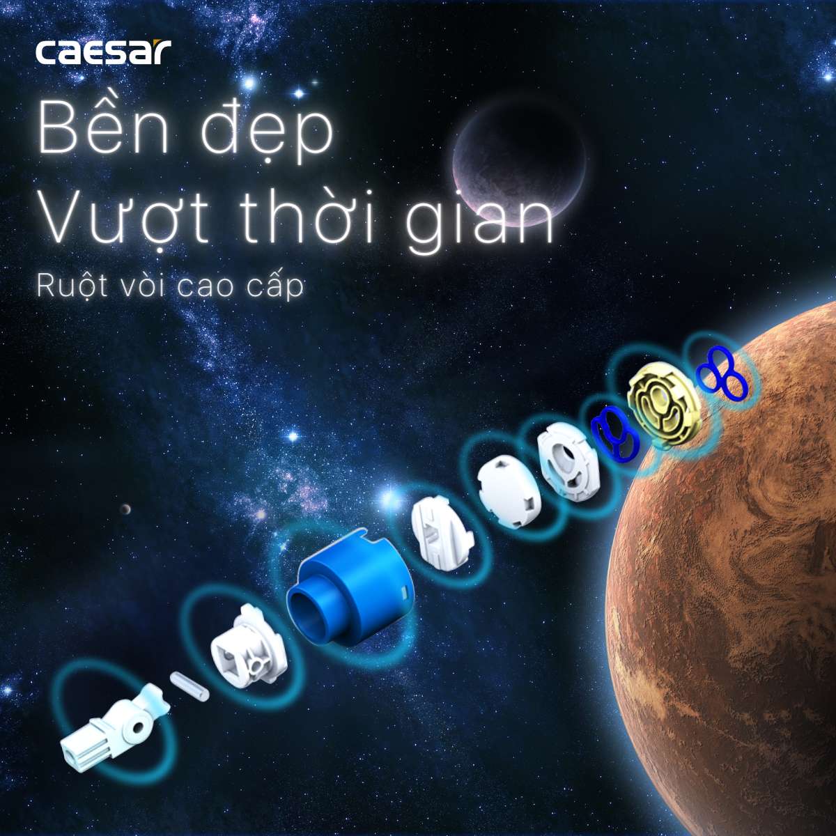 Vòi bếp nóng lạnh Caesar K375C