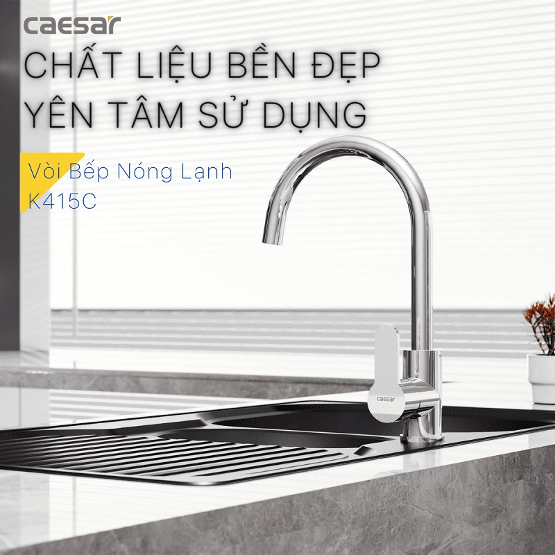 Vòi bếp nóng lạnh Caesar K415C