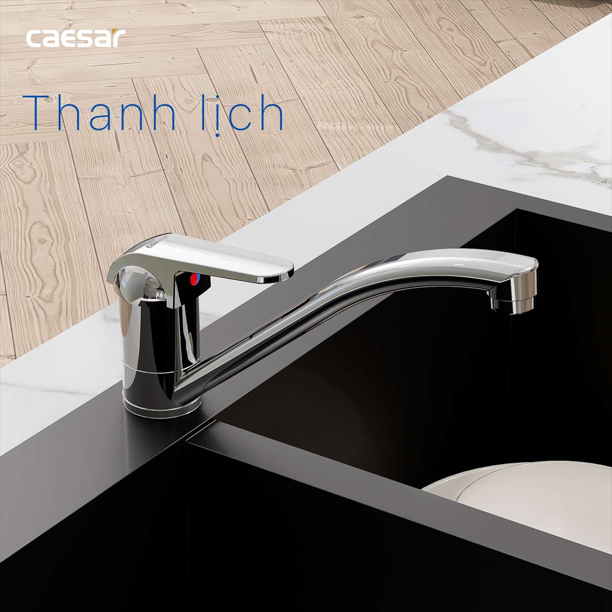 Vòi bếp nóng lạnh Caesar K511C