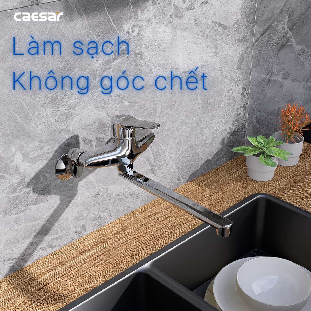 Vòi bếp nóng lạnh Caesar K540C