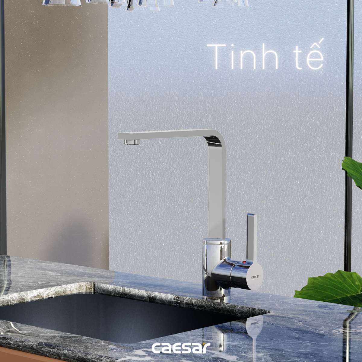 Vòi bếp nóng lạnh Caesar K665C