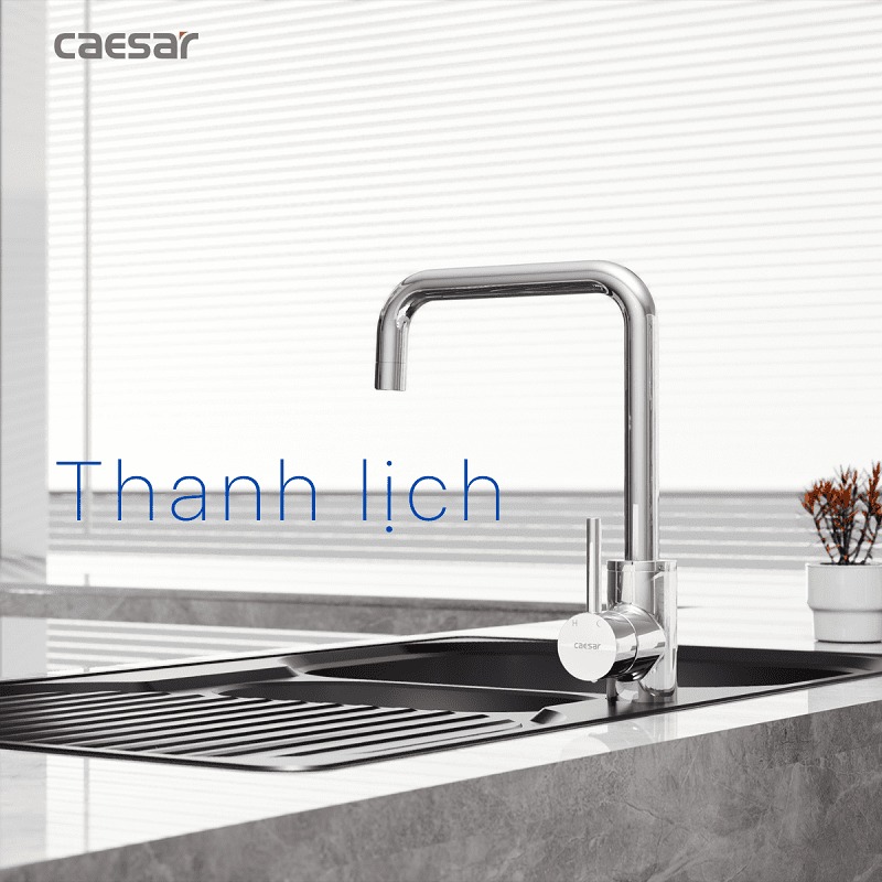 Vòi bếp nóng lạnh Caesar K685C