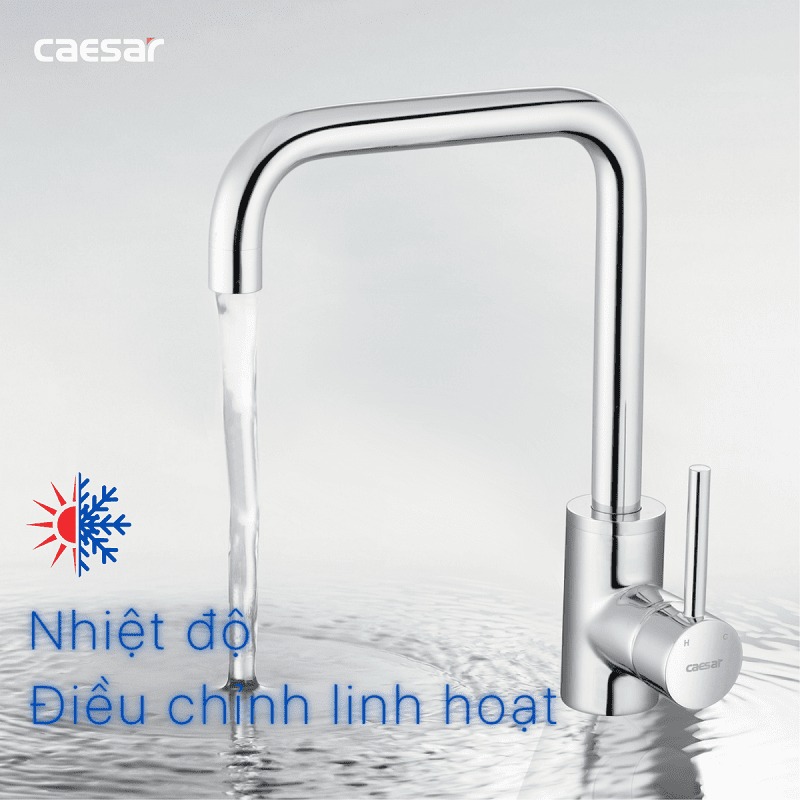 Vòi bếp nóng lạnh Caesar K685C