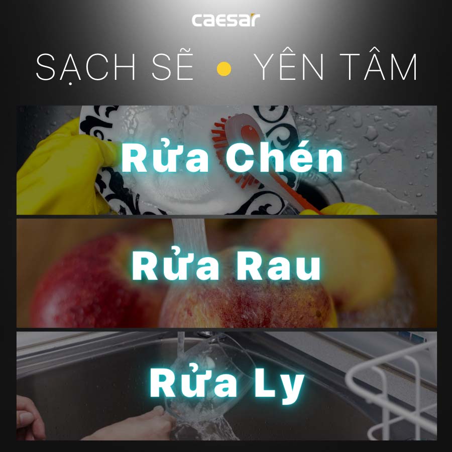 Vòi bếp nóng lạnh Caesar K695CV