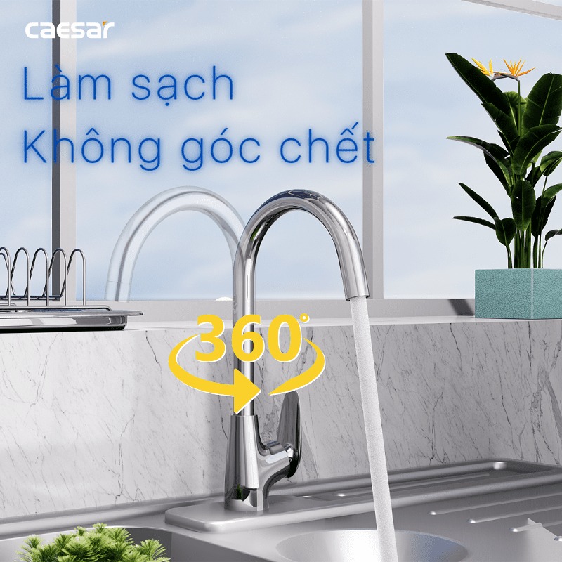 Vòi bếp nóng lạnh Caesar K815C