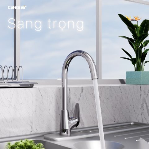Vòi bếp nóng lạnh Caesar K815C