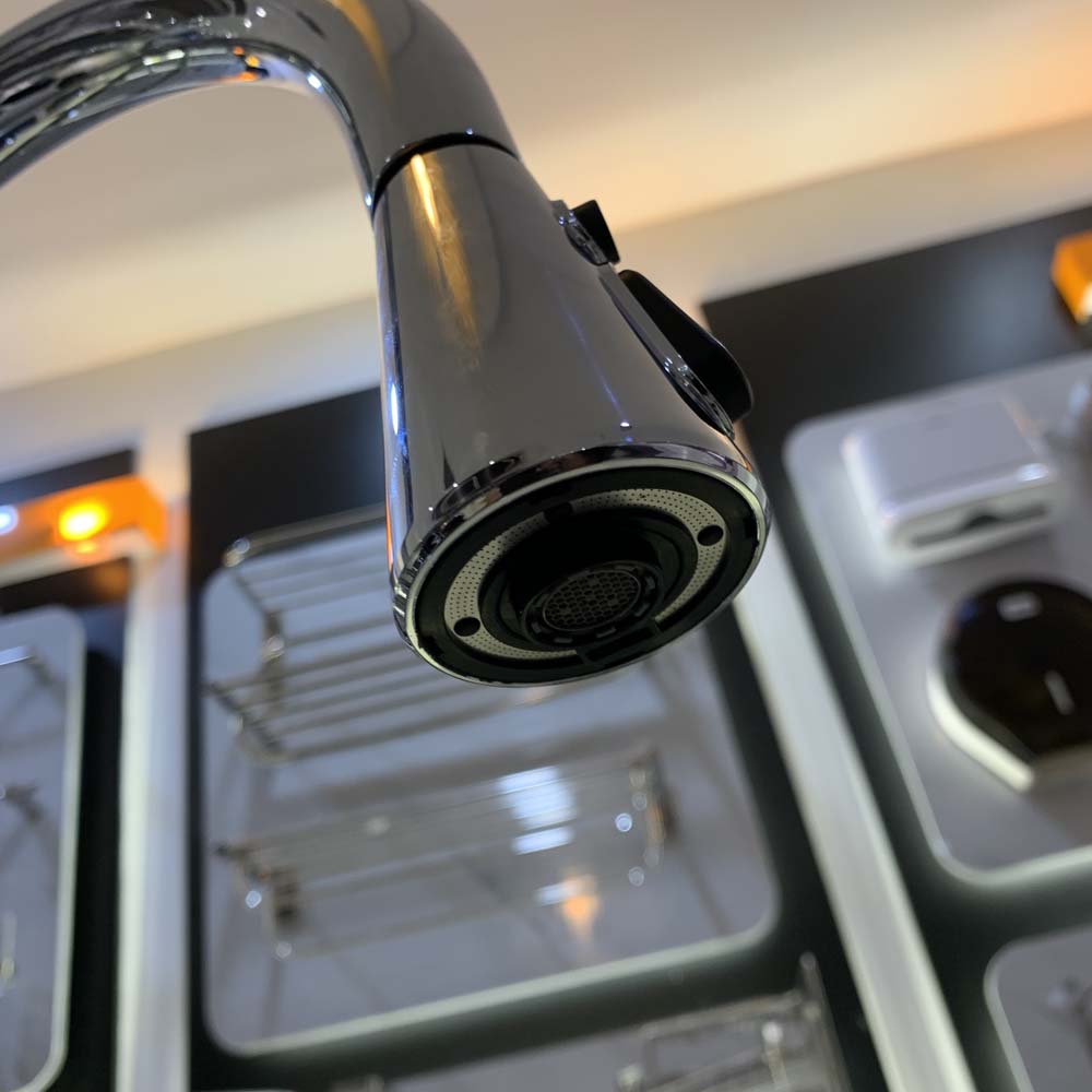 Vòi bếp dây rút nóng lạnh Caesar K905C