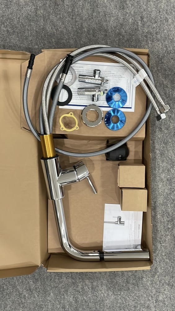 Vòi bếp dây rút nóng lạnh Caesar K915C