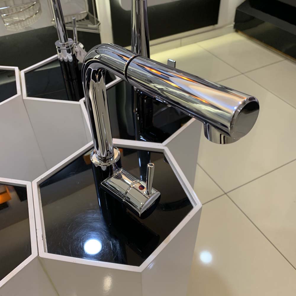 Vòi bếp dây rút nóng lạnh Caesar K915C