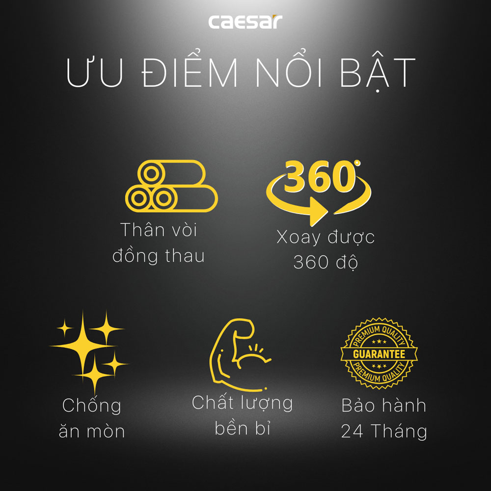 Dây xịt vệ sinh 1m2 Caesar BF431V120