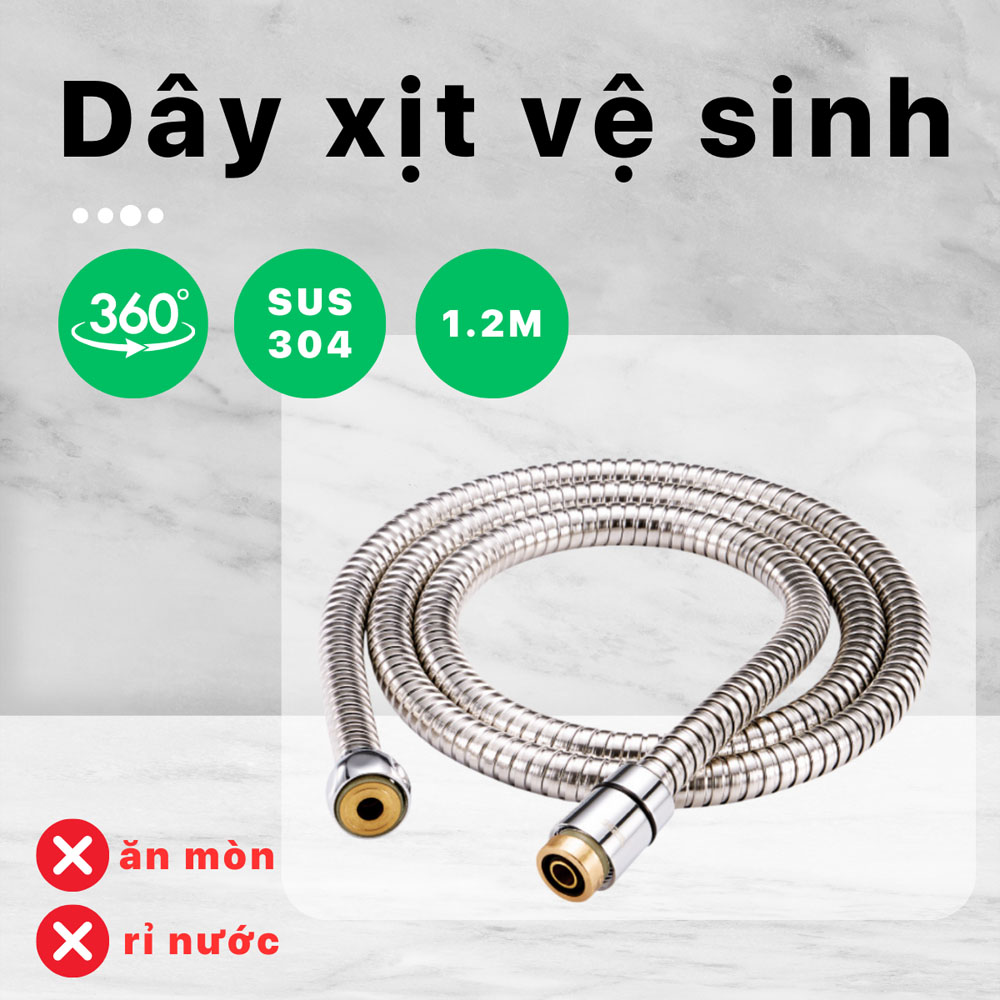 Dây xịt vệ sinh 1m2 Caesar BF431V120