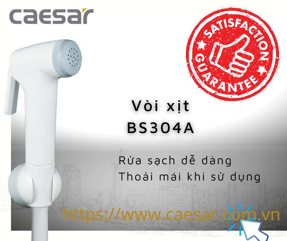 Vòi xịt vệ sinh Caesar BS304A
