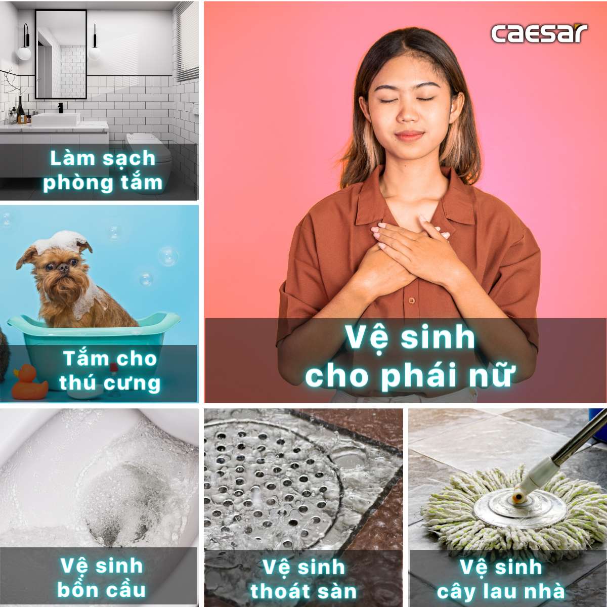 Vòi xịt vệ sinh Caesar BS304B