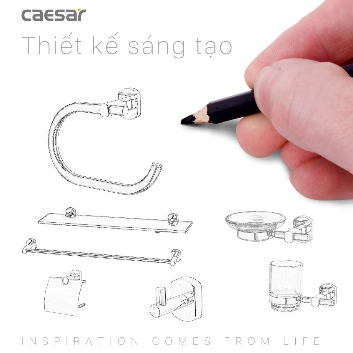 Vòng treo khăn Caesar Q7305V