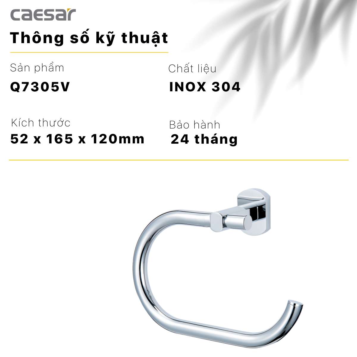 Vòng treo khăn Caesar Q7305V
