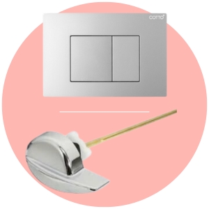 Danh mục Tay gạt, Nút nhấn bồn cầu