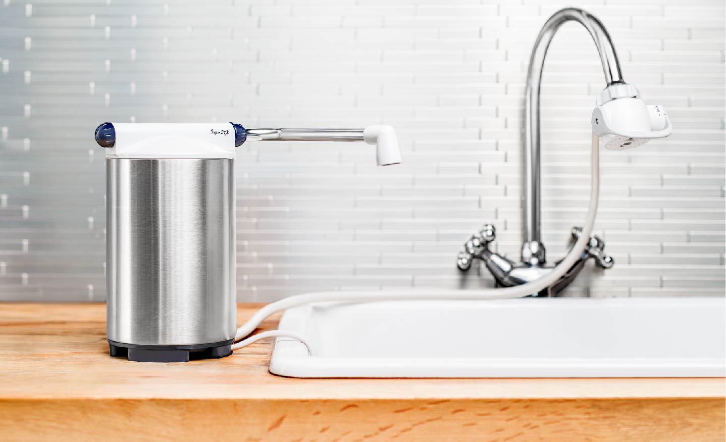 Thiết Bị Lọc Nước Lắp Trên Bồn Rửa Vỏ Thép Không Gỉ CLEANSUI ET201