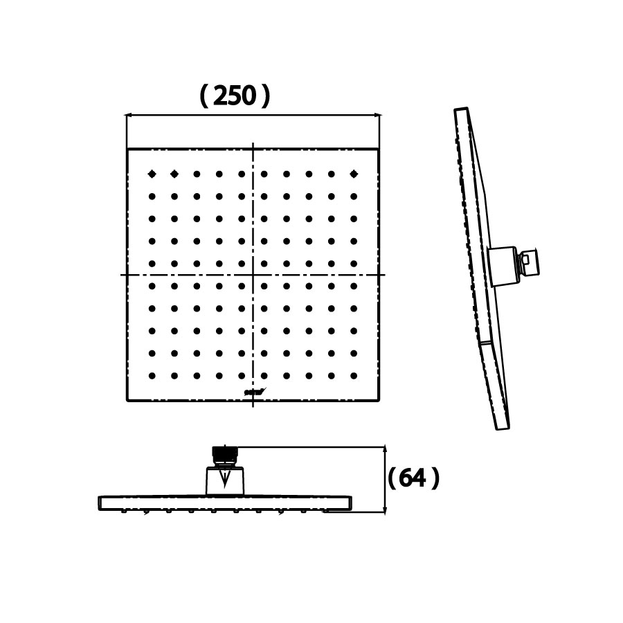 Bát sen mưa COTTO ZF14V gắn trần