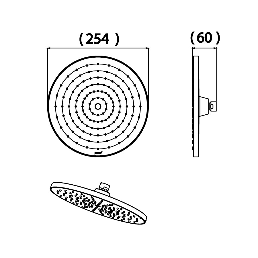 Bát sen mưa COTTO ZF15V gắn trần