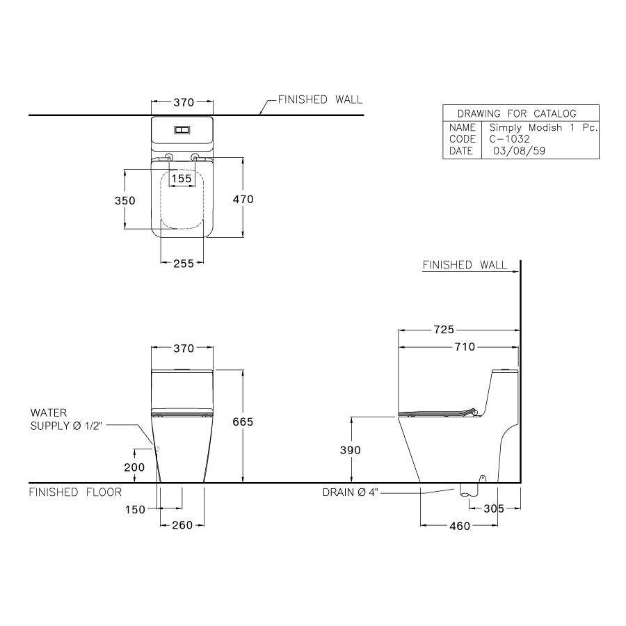 Bồn cầu 1 khối Simply Modish COTTO C10327 + C91542