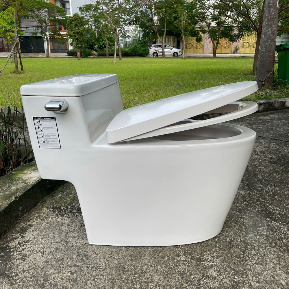 Bồn cầu 1 khối COTTO C105257 nắp êm dòng Riviera Pro