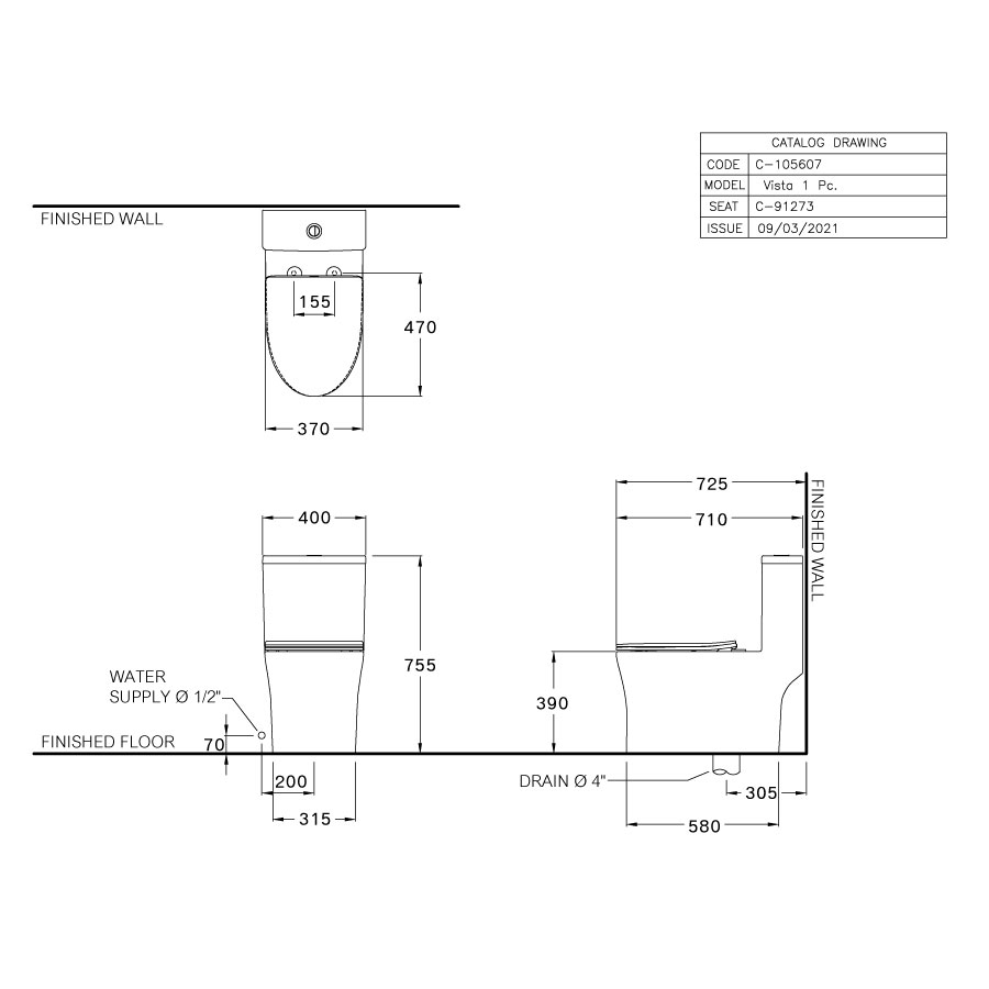 Bồn cầu 1 khối COTTO C105337 nắp êm dòng Most