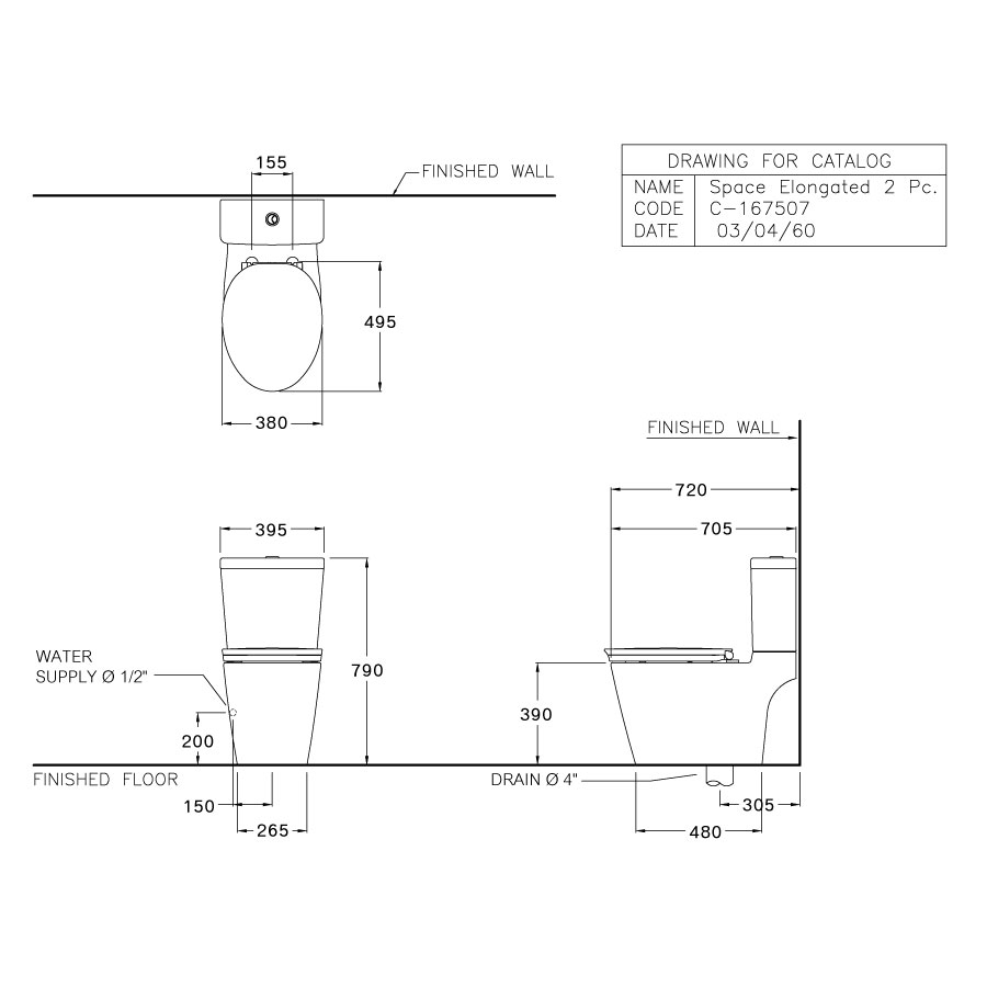 Bồn cầu 2 khối COTTO C167507 nắp êm dòng Harmony