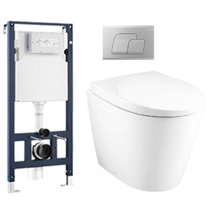 Bồn cầu treo tường COTTO SC19517(F) nắp êm dòng Oval