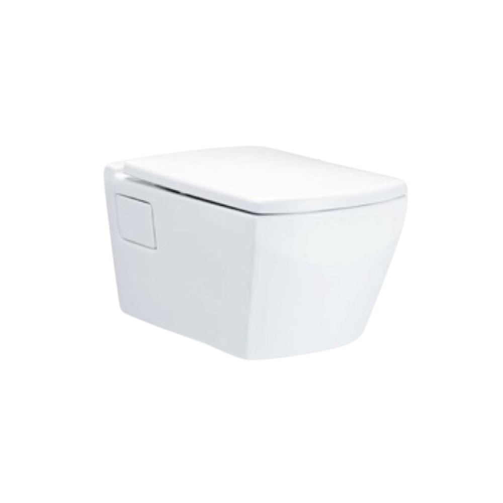 Bồn cầu treo tường nắp đóng êm dòng Tetragon COTTO SC198717(F)+C962100+C942100