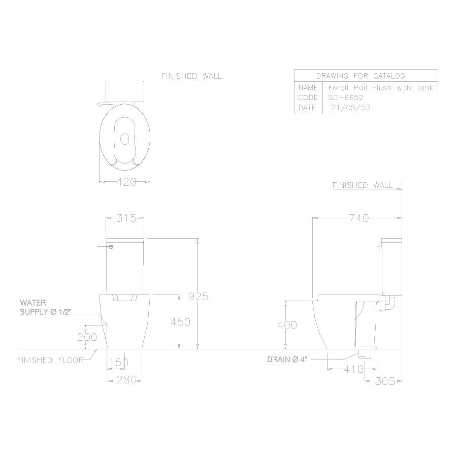 Bồn cầu 2 khối COTTO SC6652WH nắp êm dòng Forall 40