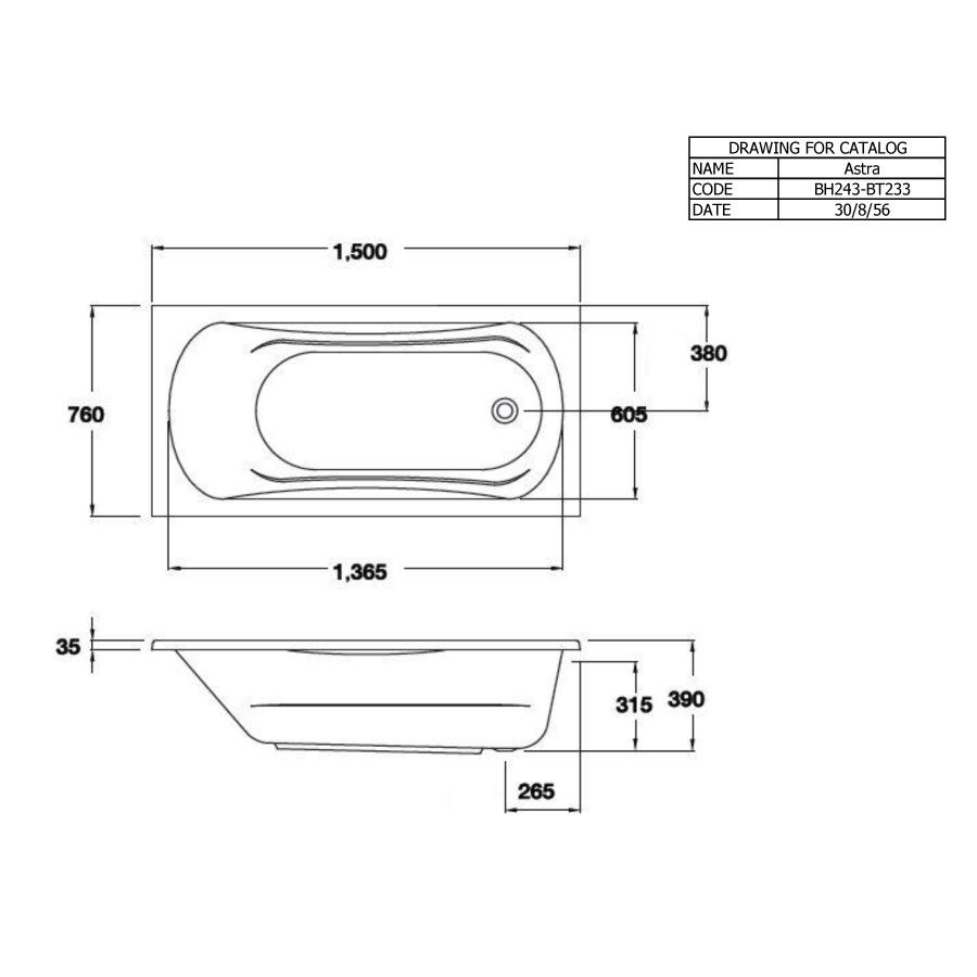 Bồn tắm COTTO BH243PP(H) xây bệ có tay vịn