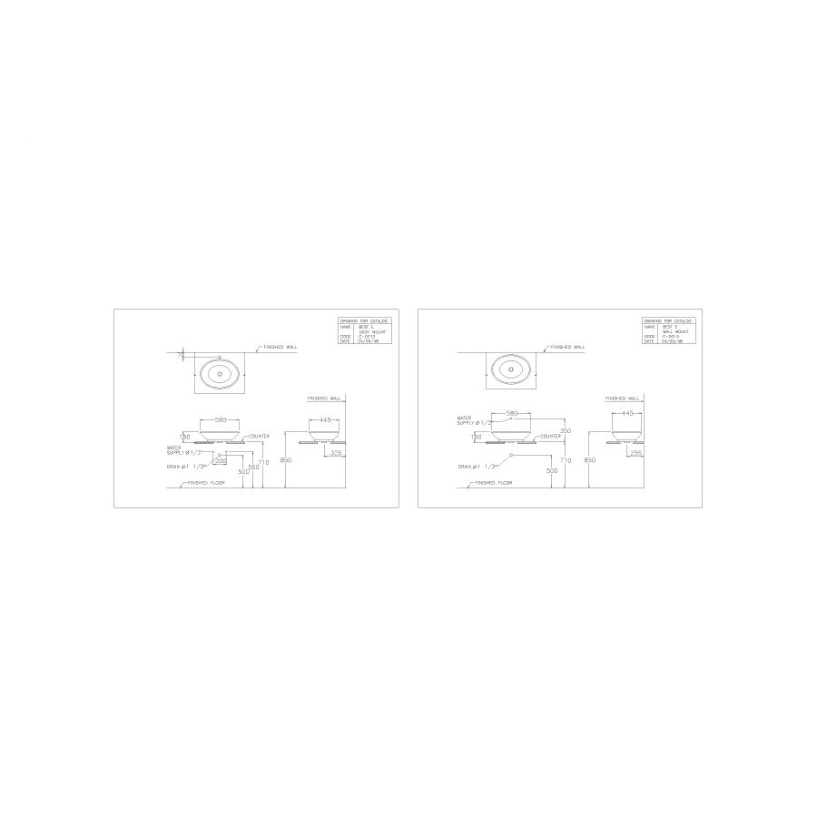 Chậu rửa lavabo đặt bàn COTTO C0013 Best