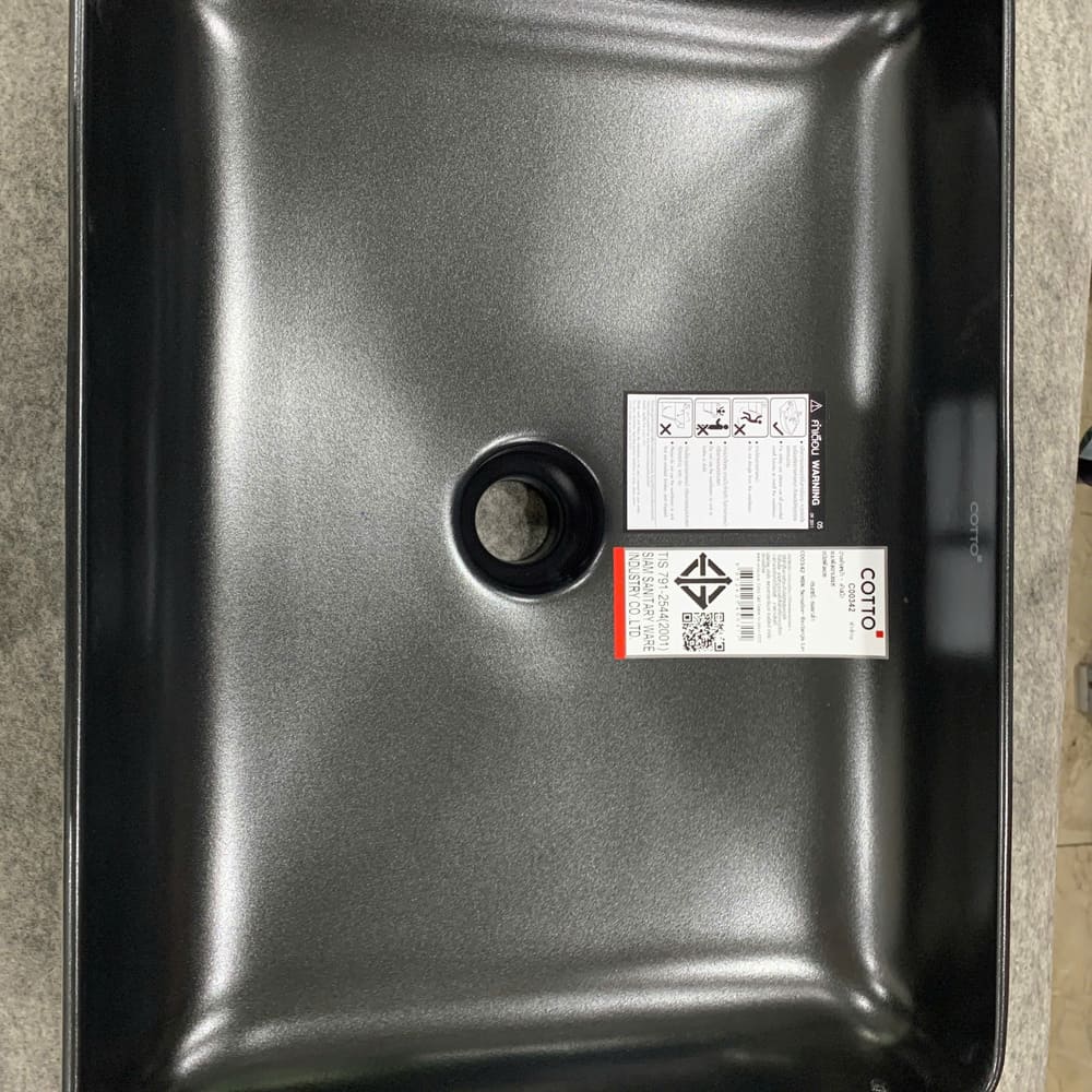 Chậu rửa lavabo đặt bàn COTTO C00342MBK