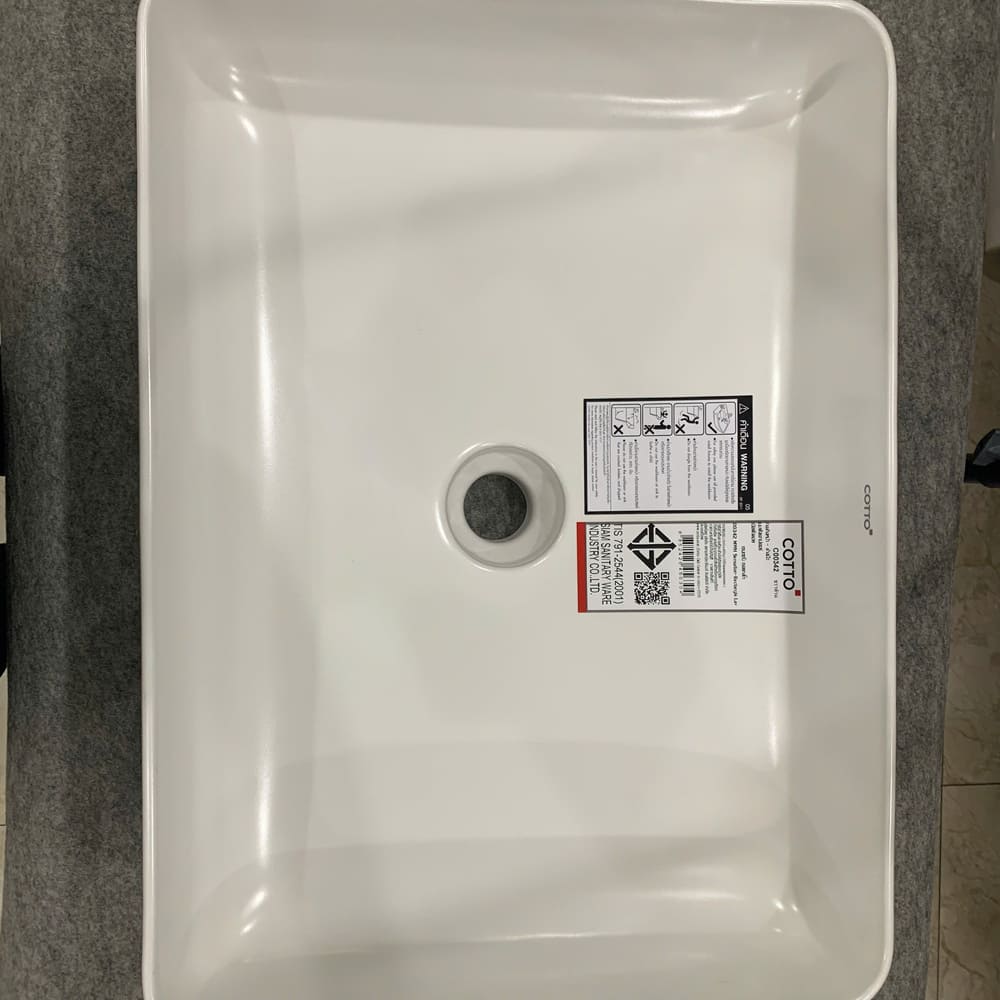 Chậu rửa lavabo đặt bàn COTTO C00342MBK