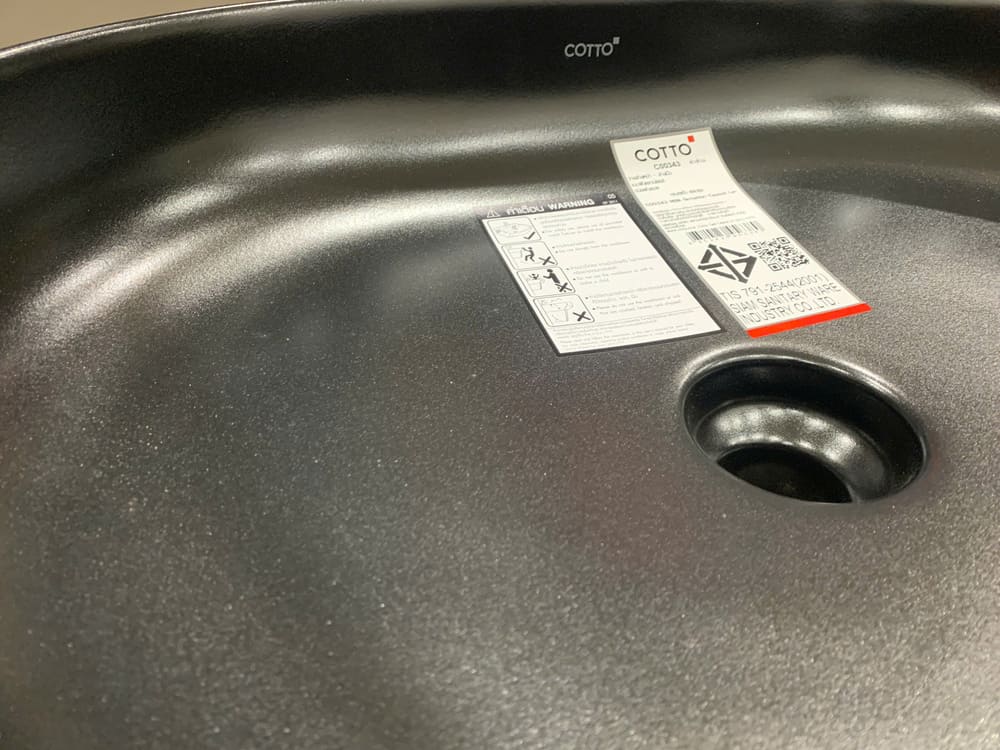 Chậu rửa lavabo đặt bàn COTTO C00343MBK