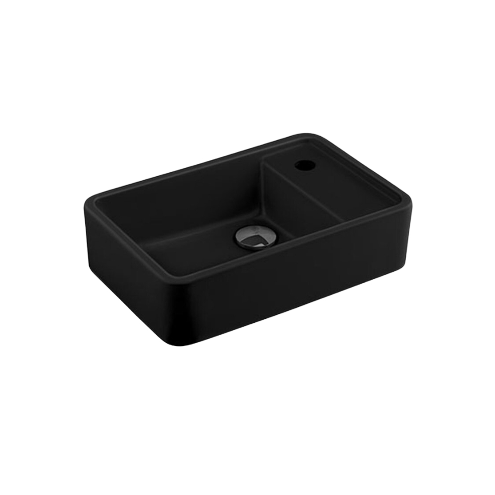 Chậu lavabo treo tường COTTO C0065MWH / C0065MBK / C0065MLG Geo
