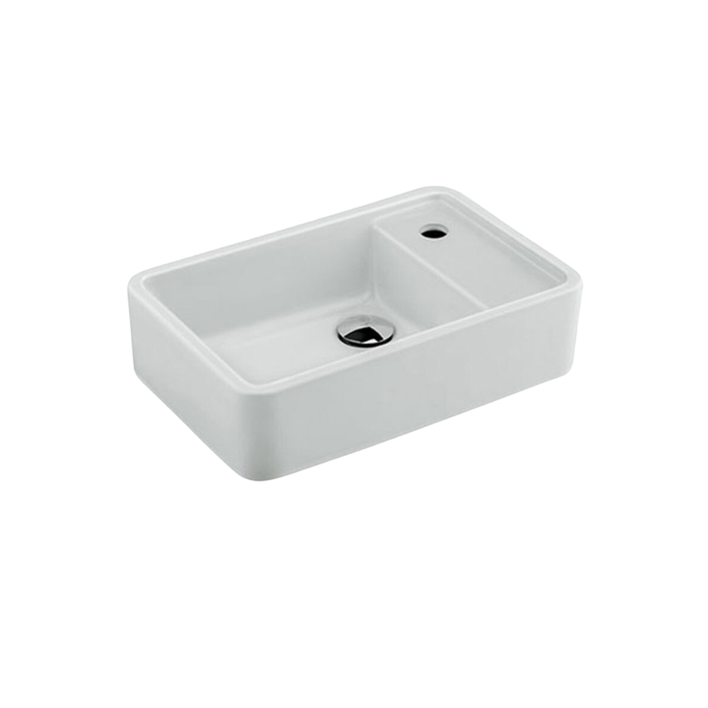 Chậu lavabo treo tường COTTO C0065MWH / C0065MBK / C0065MLG Geo