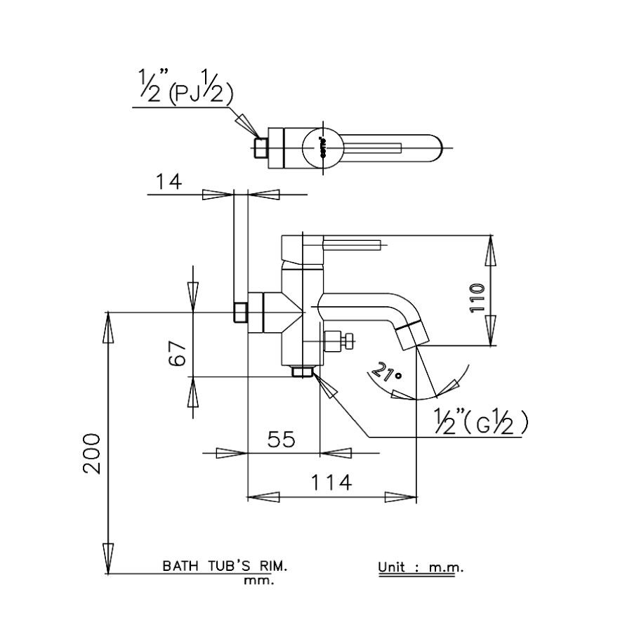 Củ sen tắm COTTO CT1017A nóng lạnh Anthony