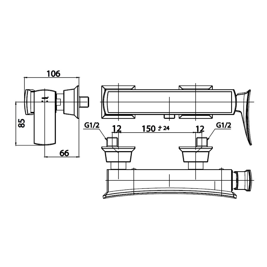 Củ sen tắm nóng lạnh COTTO CT2253A