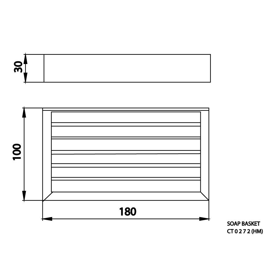 Lô xà bông COTTO CT0272(HM) Edge