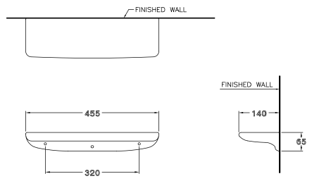 Kệ gương COTTO bằng sứ C8211