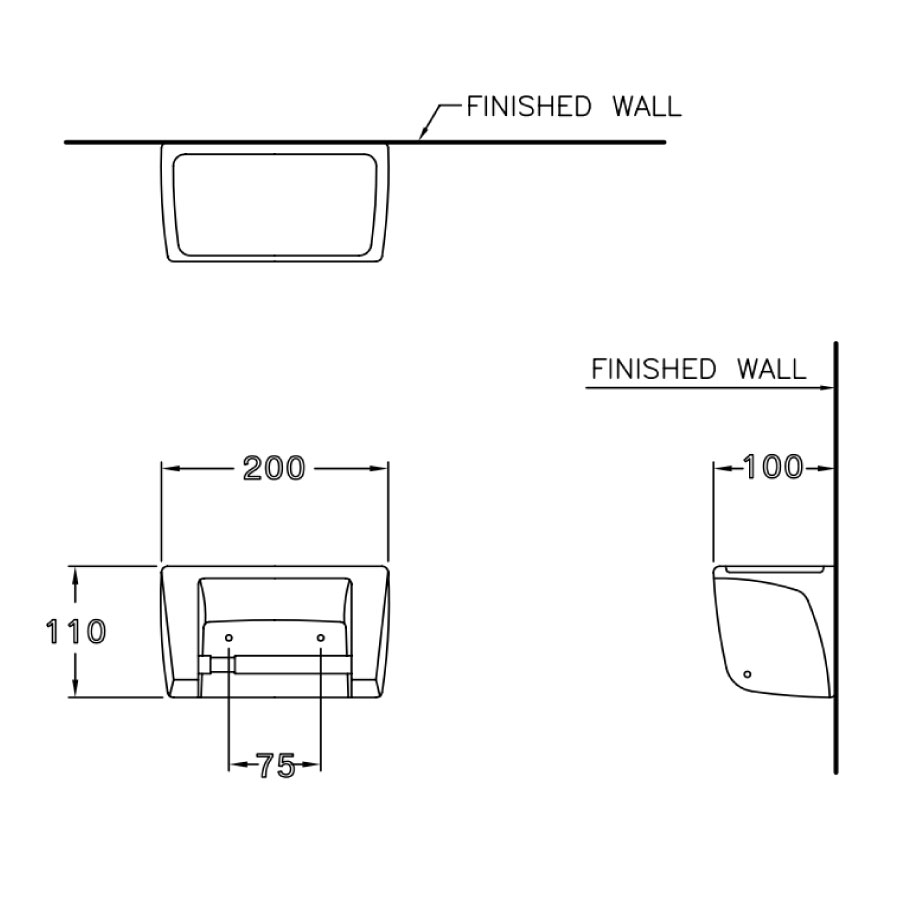 Lô giấy vệ sinh COTTO C815 Astoria