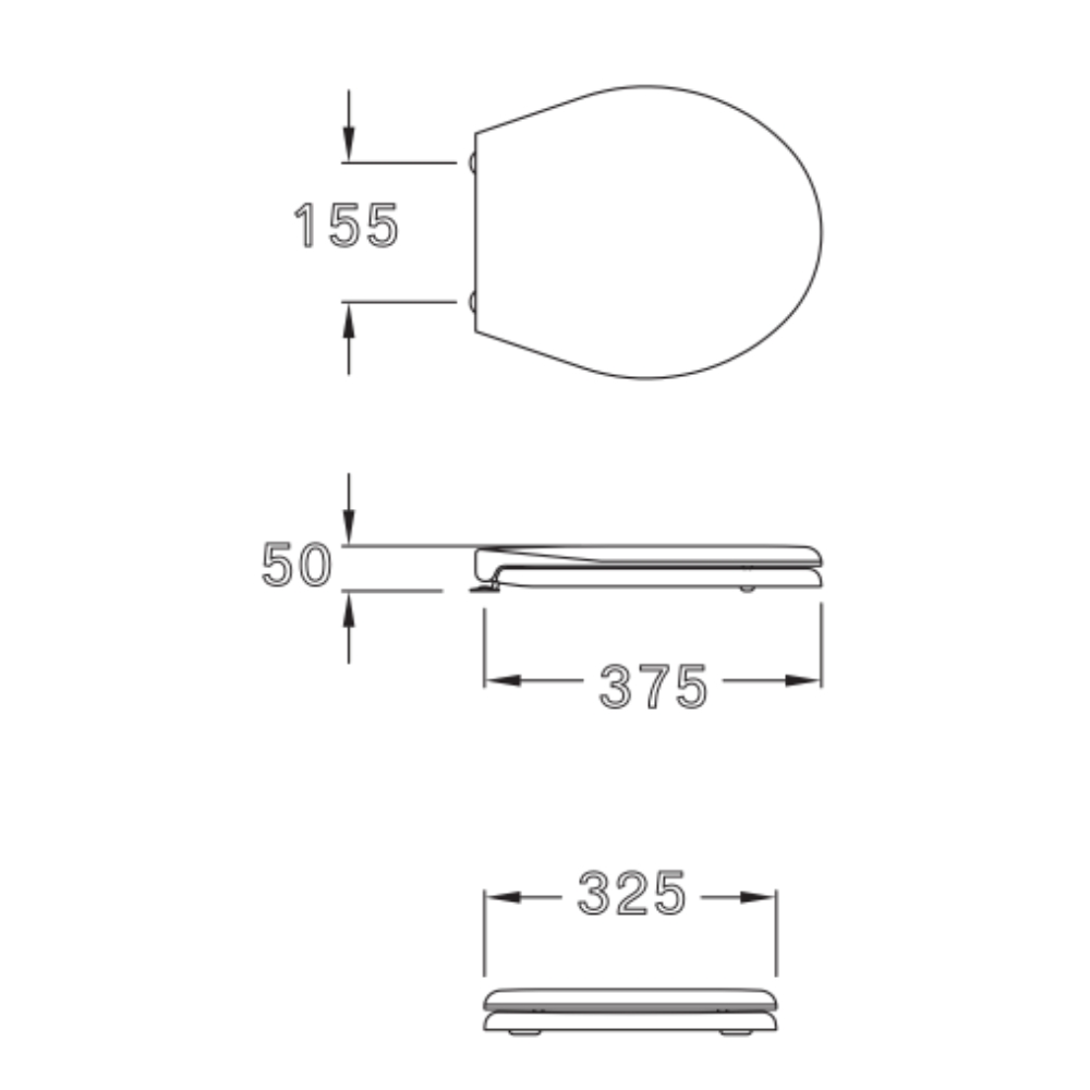 Nắp bàn cầu đóng êm cho bồn cầu trẻ em COTTO C9007