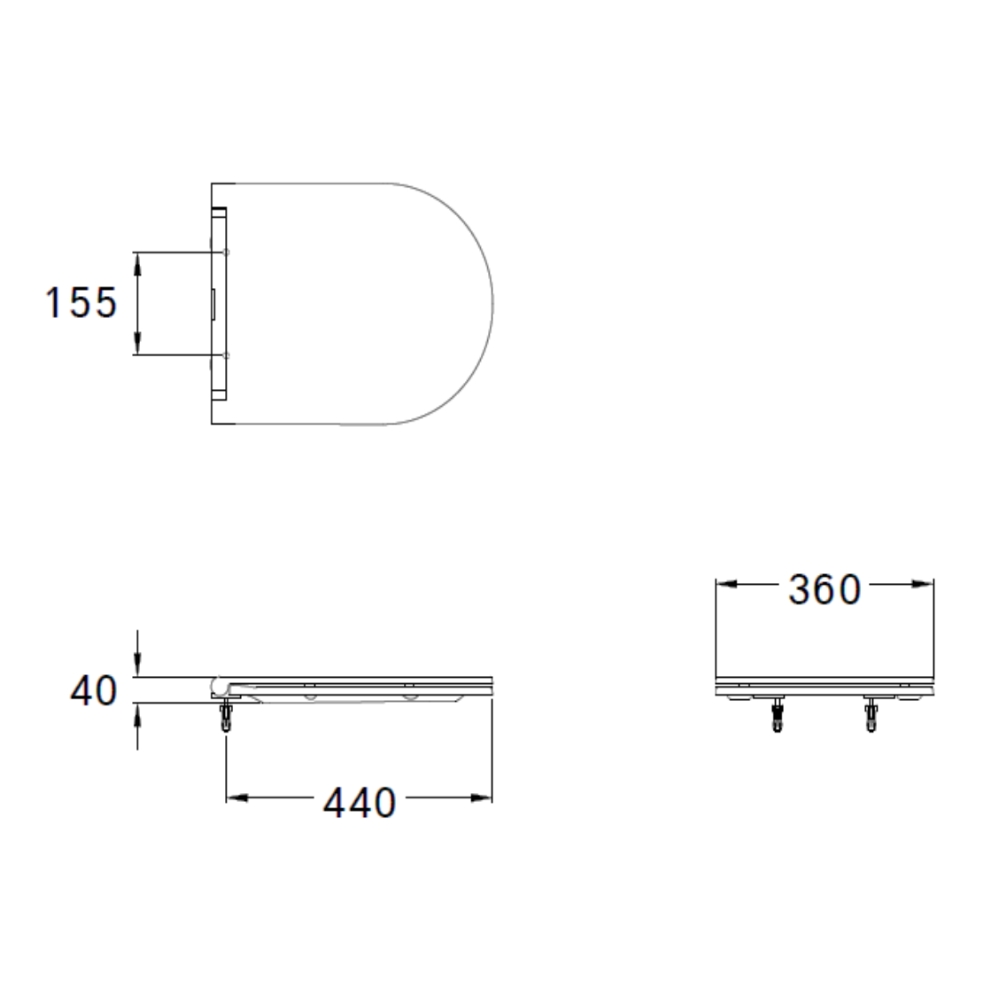 Nắp bàn cầu đóng êm COTTO C90804