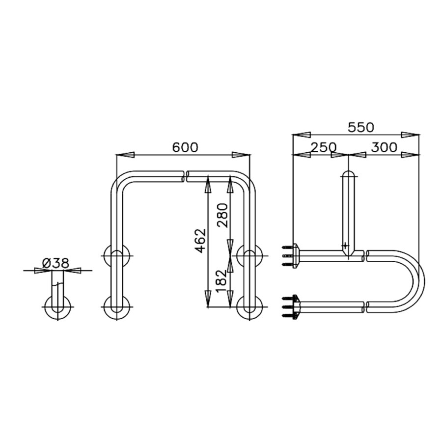 Thanh tay vịn COTTO CT794 Handrail cho người tàn tật