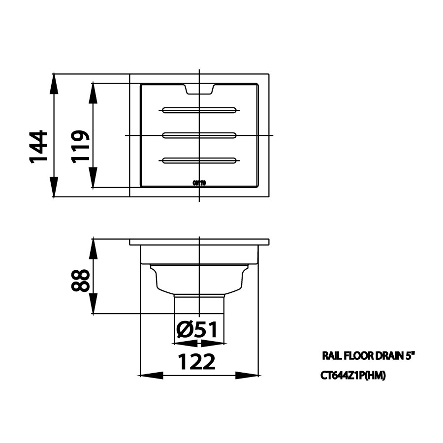 Ga thoát sàn COTTO CT644Z1P(HM) chống hôi